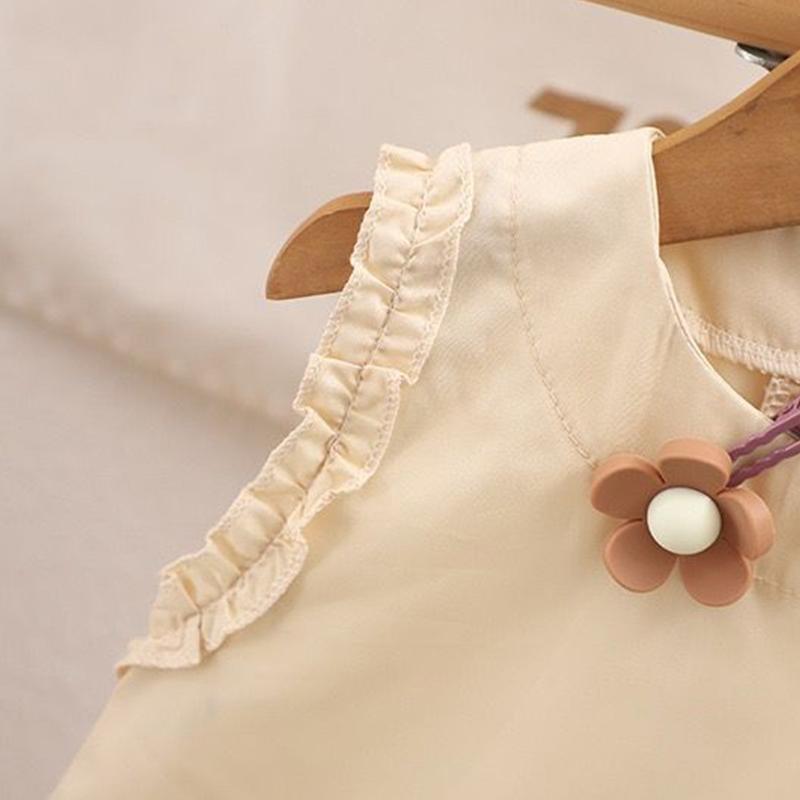 Girls' 2-Piece Cotton Set - Short Sleeved Top+Casual Shorts - High-Quality Casual Outfit -S-XXL