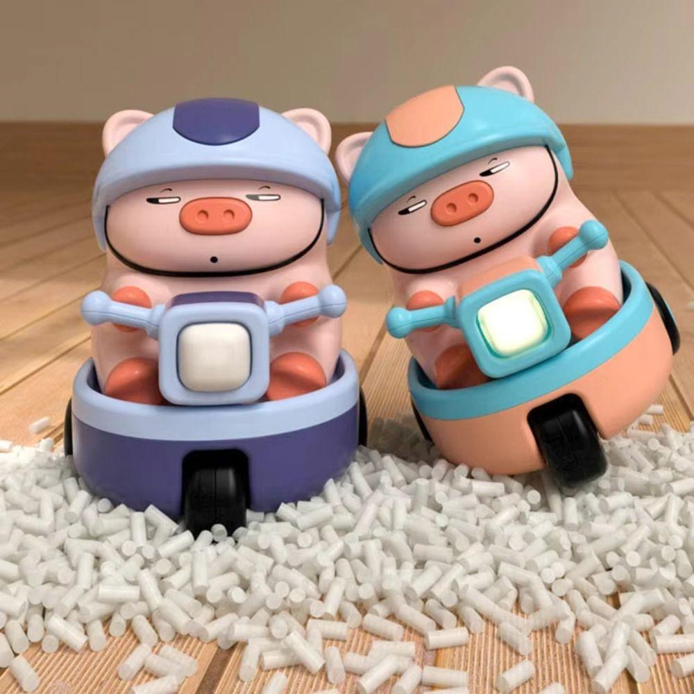 Sound And Light Animal Piggy Electric Car Toy Plastic Children Fun Motorcycle  Birthday Gift