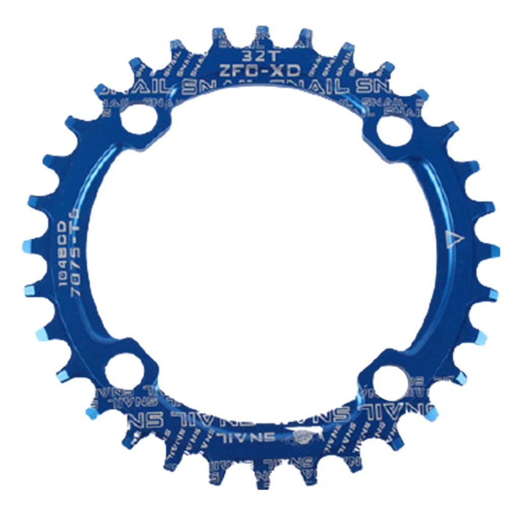 Für Fahrrad rund/oval 104BCD 32T 34T 36T 38T Narrow Wide Einzelkettenblatt