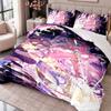 Honkai Star Rail 3Pcs Bedding Set Duvet Cover With Two Pillowcases For Bedroom Home Decoration
