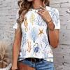 Fashion Women Retro Animal Patterns Print T Shirt Funny Casual O-neck Short Sleeves T-shirt Summer Female Tee Shirt