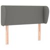 Tête de lit - Maison Exclusive - Avec oreilles - Gris foncé - Hauteur réglable 78/88 cm