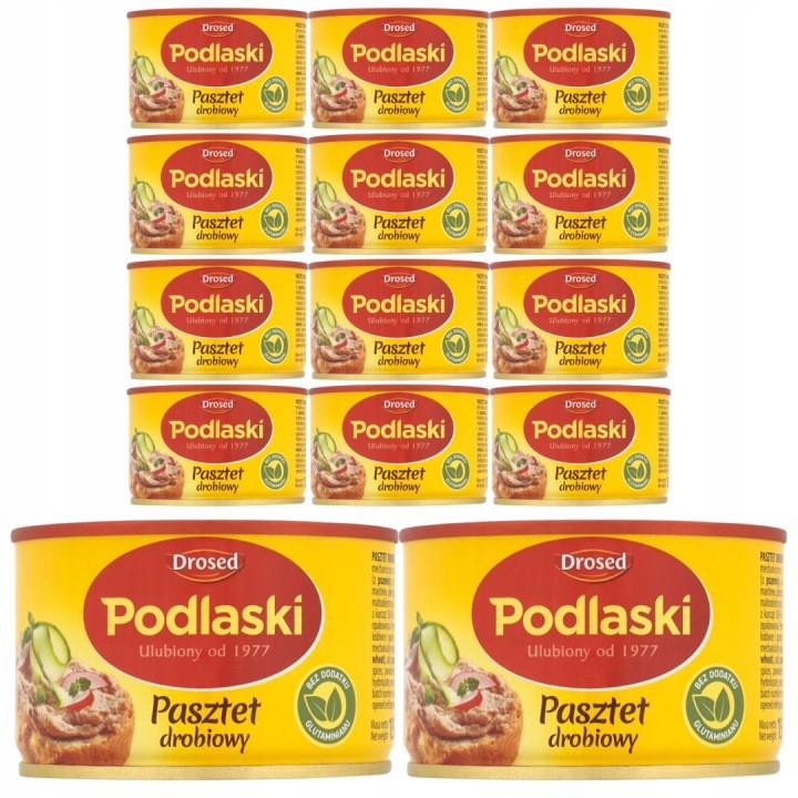 Drosed Podlaski Pasztet drobiowy 155 g x 12 sztuk