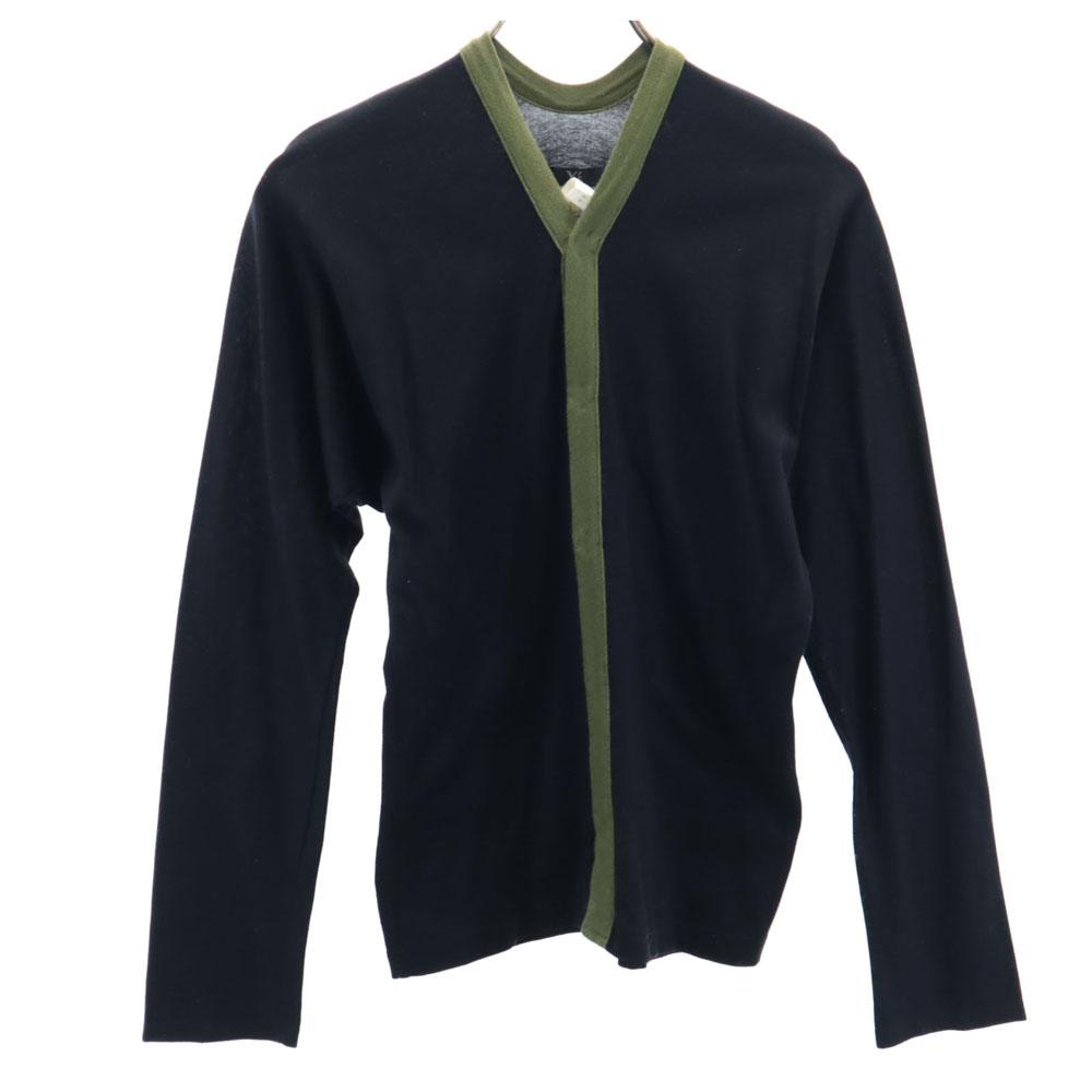 Y's Made In Japan Long Sleeve Cardigan 3 Black Youji Yamamoto Women Used