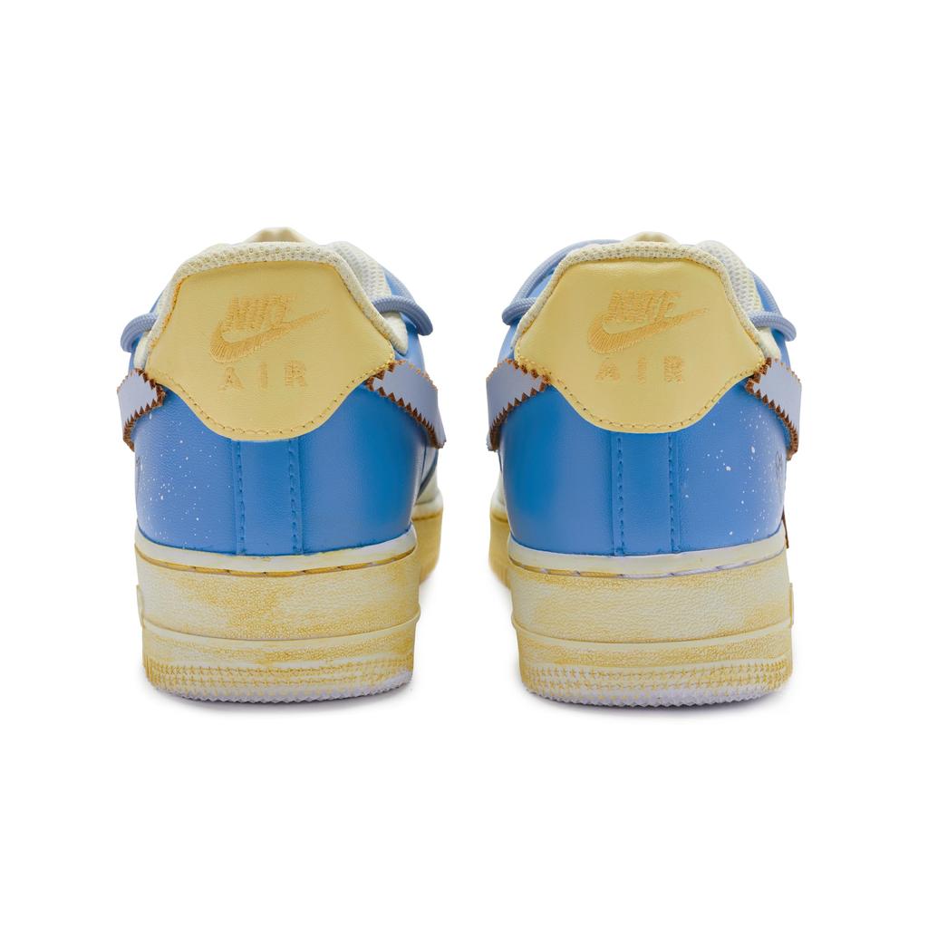 Nike Air Force 1 Low top Skateboard Shoes Men's Blue Yellow Gray CW2288-111(Team80-S-BOX)