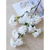 27,6'' Künstliche Kirschblütenzweige Weiß Falsche Kirschblüten Pfirsichzweige Seide Lange Stiele für Heim Wohnzimmer Esstisch Dekoration
