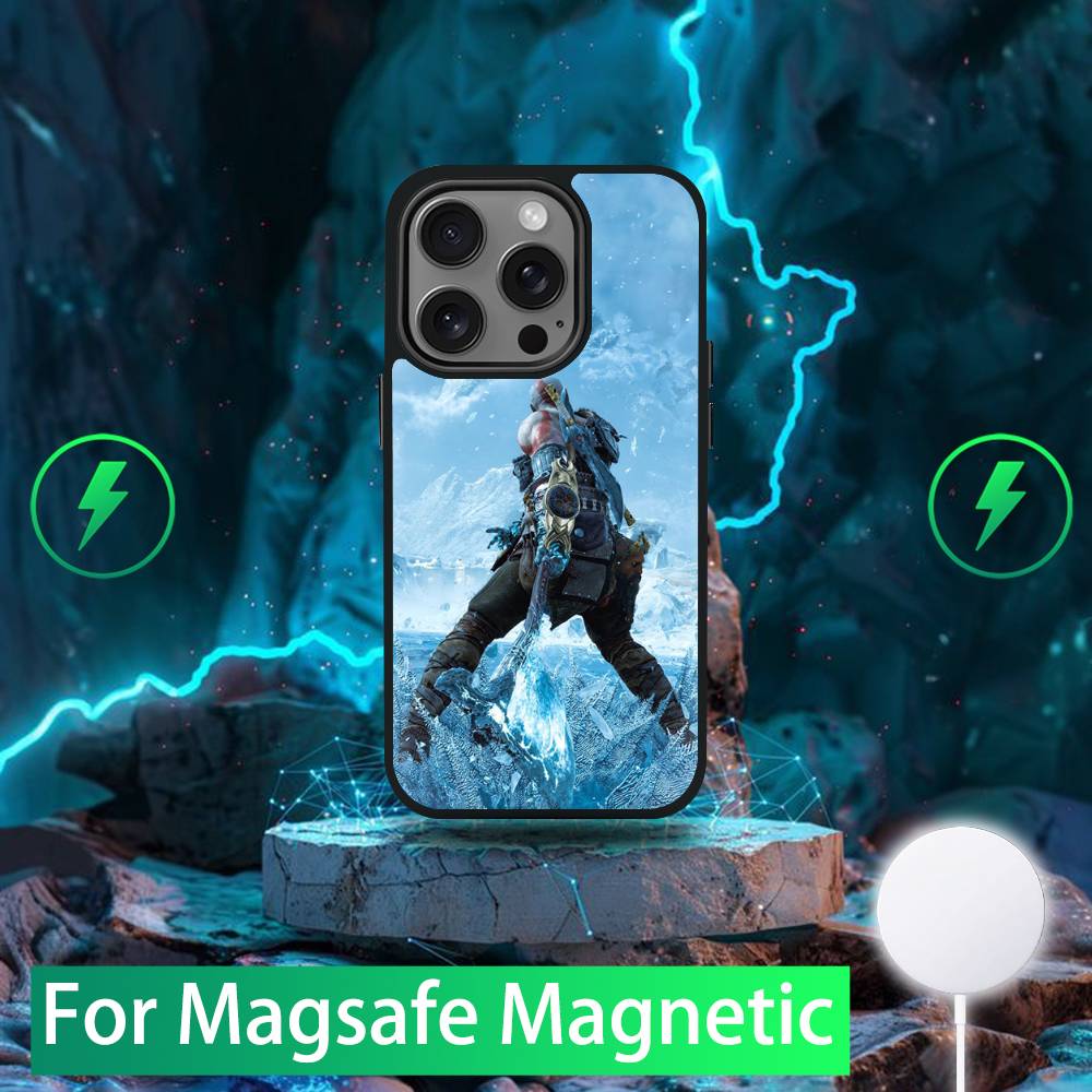 

G-God of W-War Phone Case For iPhone 16,15,14,13,12,11,Pro,Max,Plus,Mini,SE New Magsafe Magnetic Wireless Charging iPhone15