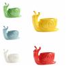 Pot de fleur en céramique en forme d'escargot Boîte de rangement Jardinière Pot pour succulentes Accessoires de bureau