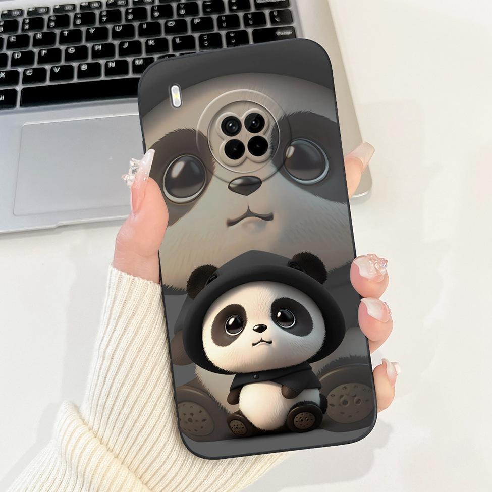For Huawei Y9a Case Fashion Cute Cartoon Luxury Flowers Silicone Back Cover For Huawei Y9a Phone Case Shockproof Bumper FRL-L22
