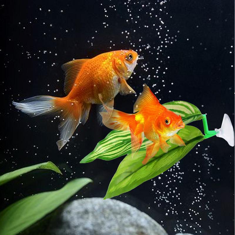 Betta Hammock Leaf Sleeping Bed For Fish Tank Set Of 5 Aquarium Decoration Habitat For Spawning Resting Guppy Sleeping Bed