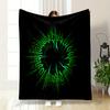 Green Gothic Spiral Design print blanket soft and cozy perfect for the living room bed sofa or a nap,gift