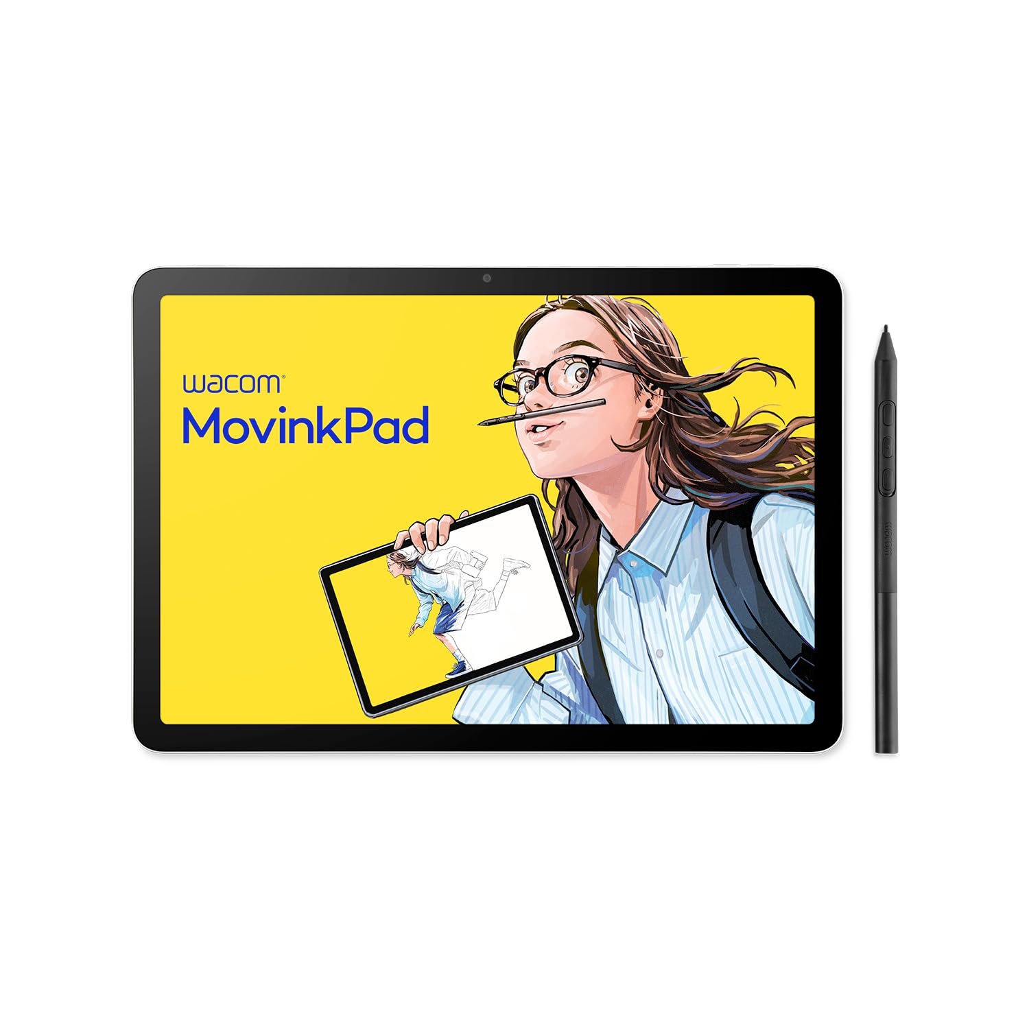 

Wacom MovinkPad 11 a portable pen tablet compatible with Android includes a custom brush set and Wacom Pro Pen perfect for drawing and TDTHA116CL0Z,