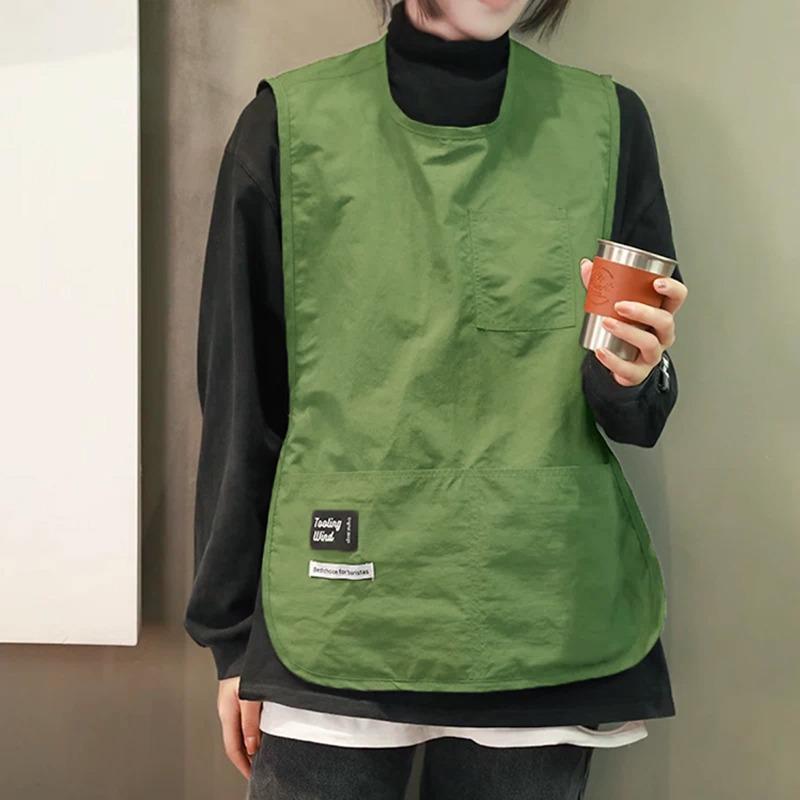 

2024 Нейлоновый брызгозащищенный, грязеотталкивающий жилет для отдыха XL зелёный