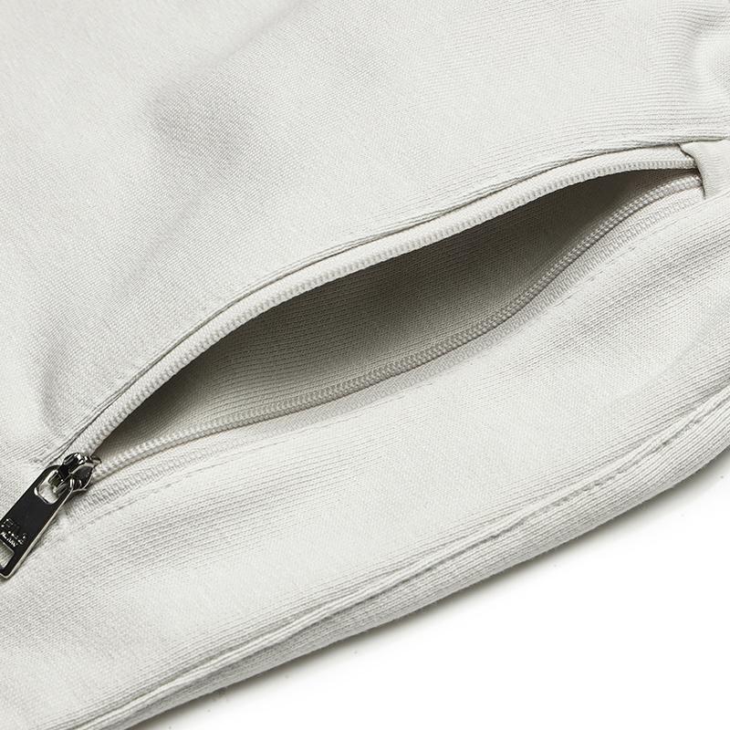 FILA Fleece Lined Warm Simple Trendy Casual Versatile Knitted Sports Pants Men Bottoms Light-Gray Cream F11M545605FIV