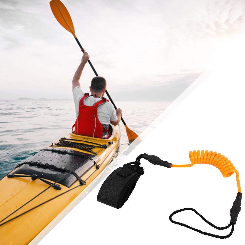 Kayak Accessory   Paddle Stand Up Paddle Surfing Leash For Surfboard (Yellow)
