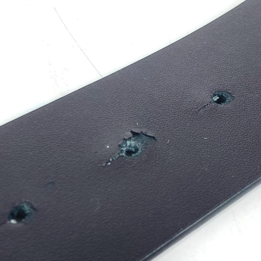 BURBERRY TB logo  belt Leather Black/SilverHardware