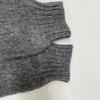 Prada 10AW P24D13 1CE2 Gray Alpaca Stripe Knit Tops 36 Gray whiteUsed