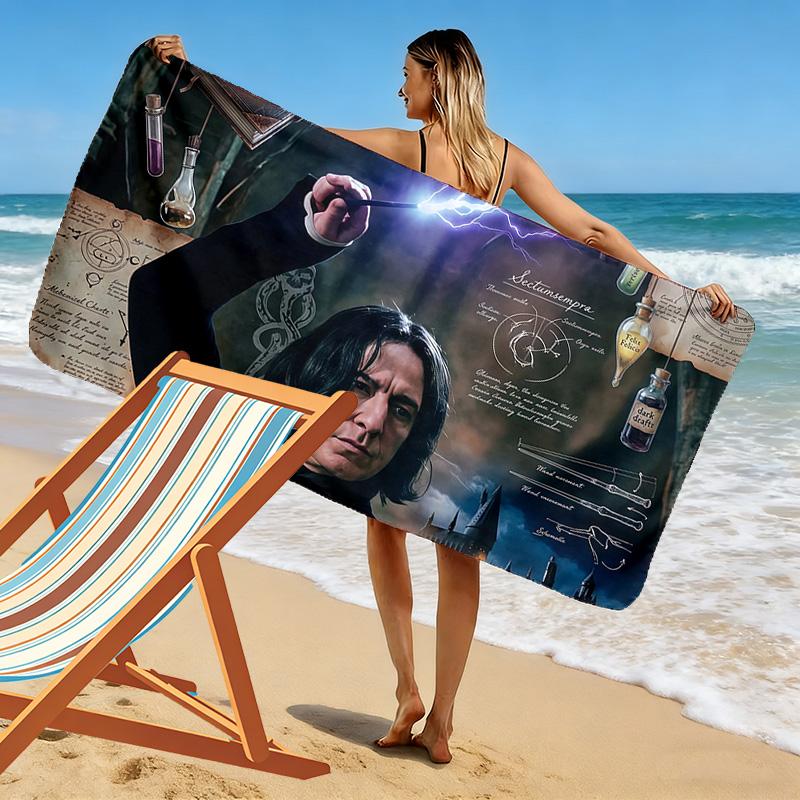 מגבת חוף הדפס סוורוס סנייפ, מגבת גדולה רכה מתייבשת במהירות לחוף קמפינג שחייה