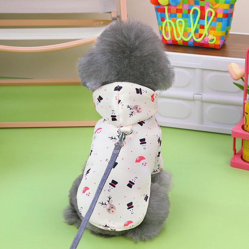 Christmas Hooded Sweatshirt for Dogs - Teddy & Bichon Styles