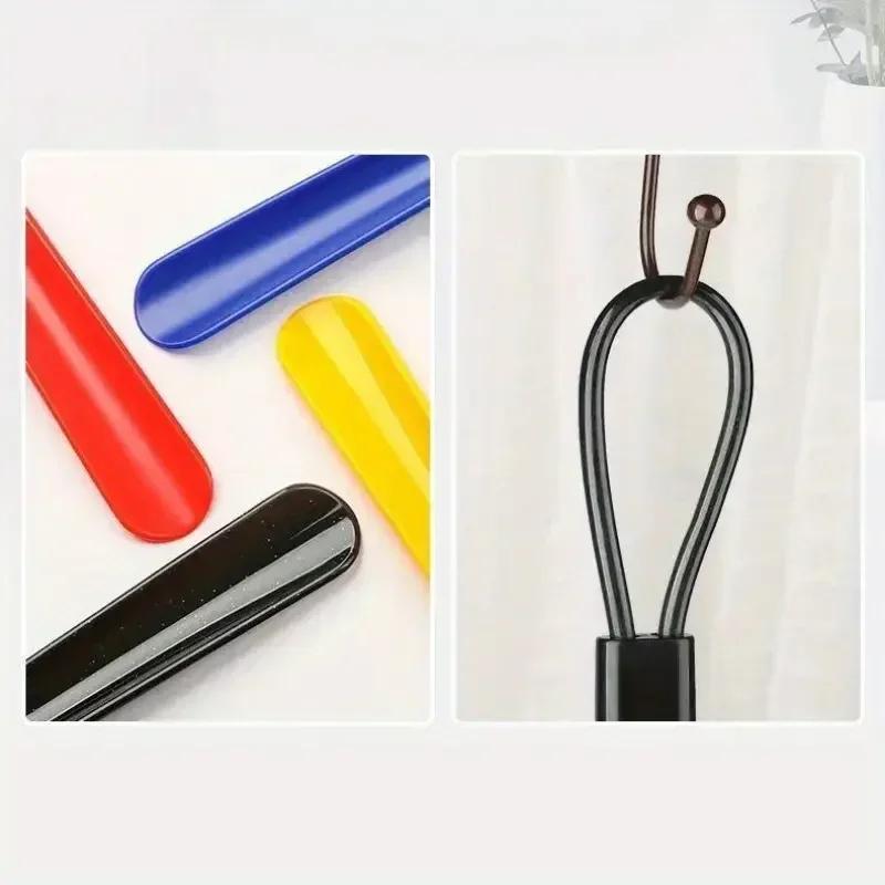 Extra Long Shoe Horn 18.9 Inch Flexible Plastic Shoe Spoon Long Handled Shoe Helper No Bending For Seniors Pregnancy