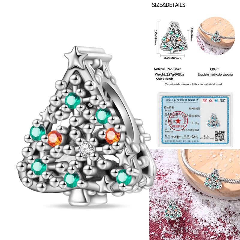 Copper Snowman Beads Wreath Christmas Bell Charm Fit 3Mm Women Bracelet Diy Accessories Christmas Gift Fine Jewelry