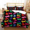 Cute Cat Comfortable Duvet Quilt Cover Pillowcase Bedding Set Children Bedroom Decoration Home Textile