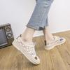 Summer Lace Up Woman Footwear Flat Embroidered Mesh Breathable Shoes for Women Designer Luxury Walking Offers 39 Fashion 2025