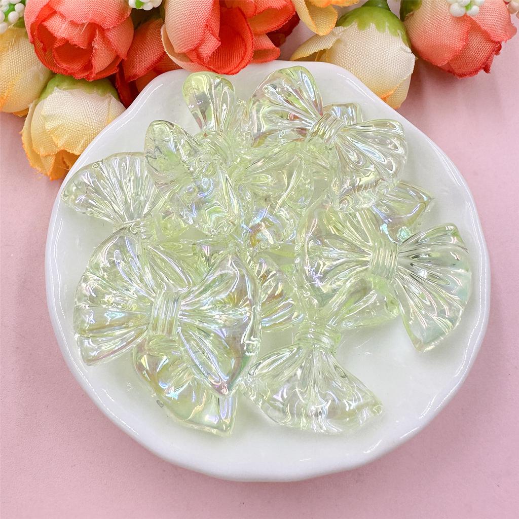 Charms About 21.6mm*28.4mm With Hole Acrylic Jewelry Making Handmade Material Butterfly Beads 10Pcs DIY For Necklace Earrings  beads