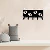 1pc Walking Paws Key Rack Hanger & Dog Leash Organizer - 9 Inch/6 Inch Metal Wall Art for Wall Hanging and Hooks