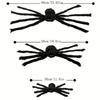 Large Black Spider for Halloween Bendable Legs Giant Spider Decoration,Professional Accessories,for Outdoor Yard,Scary Decor