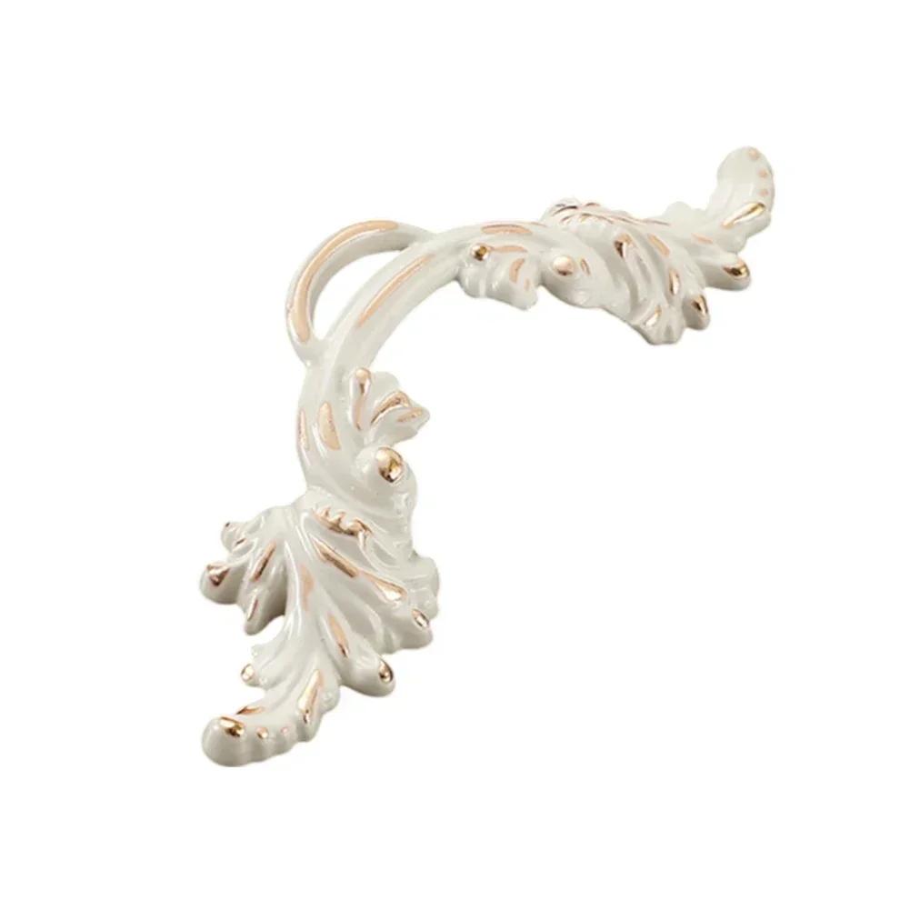 Retro Rukojeť dvířek Skříňky Starožitná Rukojeť Zásuvky Nábytek Tahací kování Evropská vyřezávaná Kuchyňská Skříňka Nábytkové knoflíky