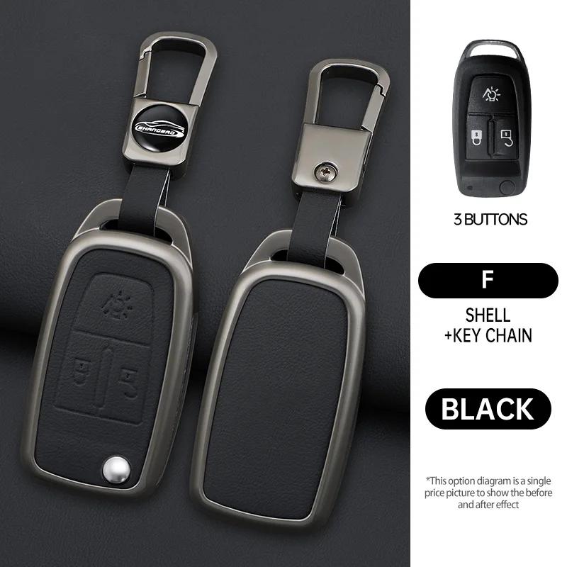 Zinc Alloy 3 Buttons Folding Car Key Cover Protector Case for DAF 106 CF Euro 6 2022 XG XF Flip Remote Keychain Truck Accessorie