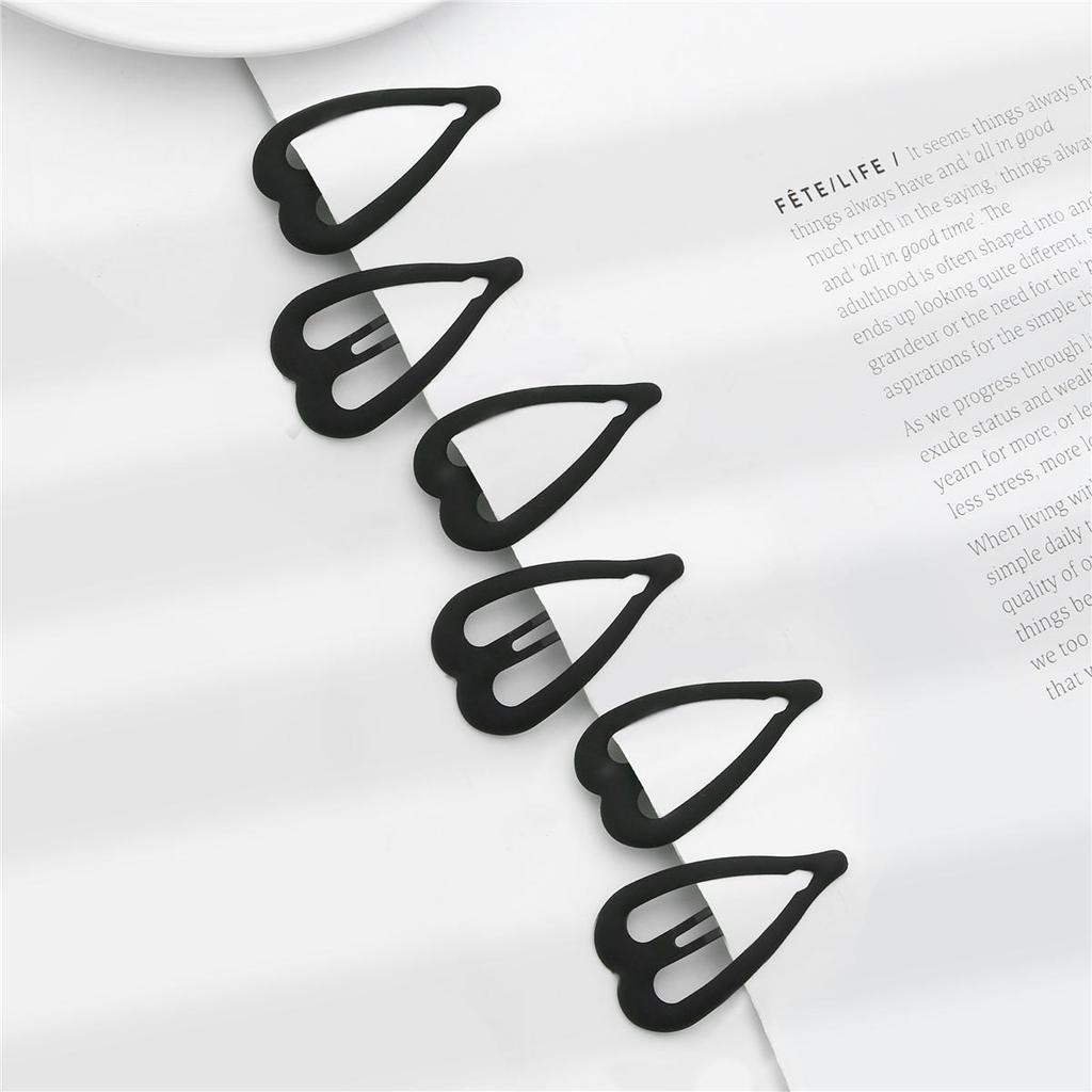 1card/bag Fashion Rubber Paint Geometric Hairpin Hair Claw For Women Ladies Girls Makeup Hair Barrettes Hair Accessories Crab Bath Clip Headwear