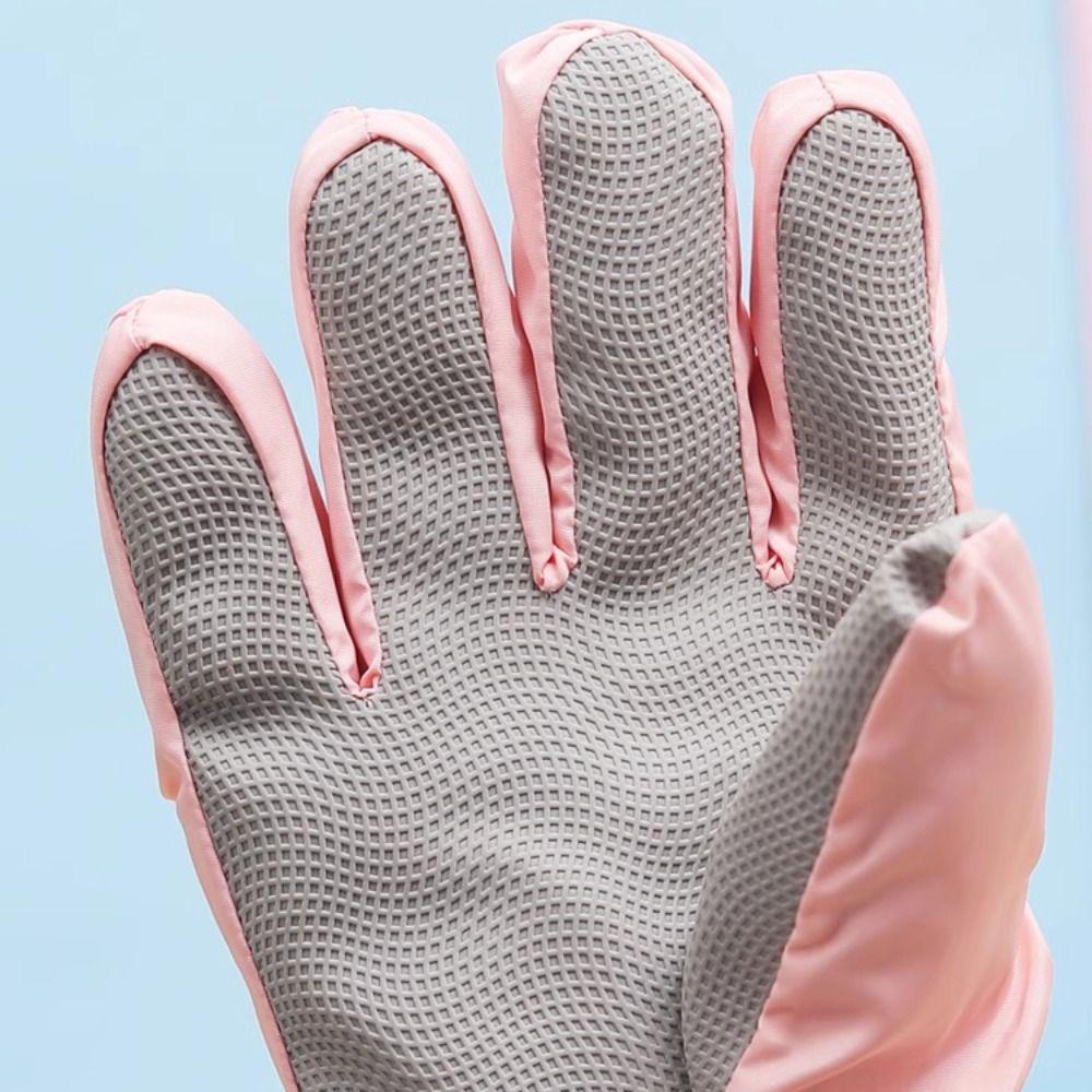 Skiing Gloves Keep Warm Riding Mittens Simple Full Finger Mittens  Driving