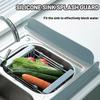 Silicone Sink Splash Guard Silicone Splash Guard For Kitchen Sink 19IN Tray And Mats Stopper Kitchenware Water Barrier For Home
