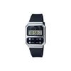 CASIO Waterproof Retro Quartz Resin Strap Men and Women Same Style Black Dial A100WEF-1A