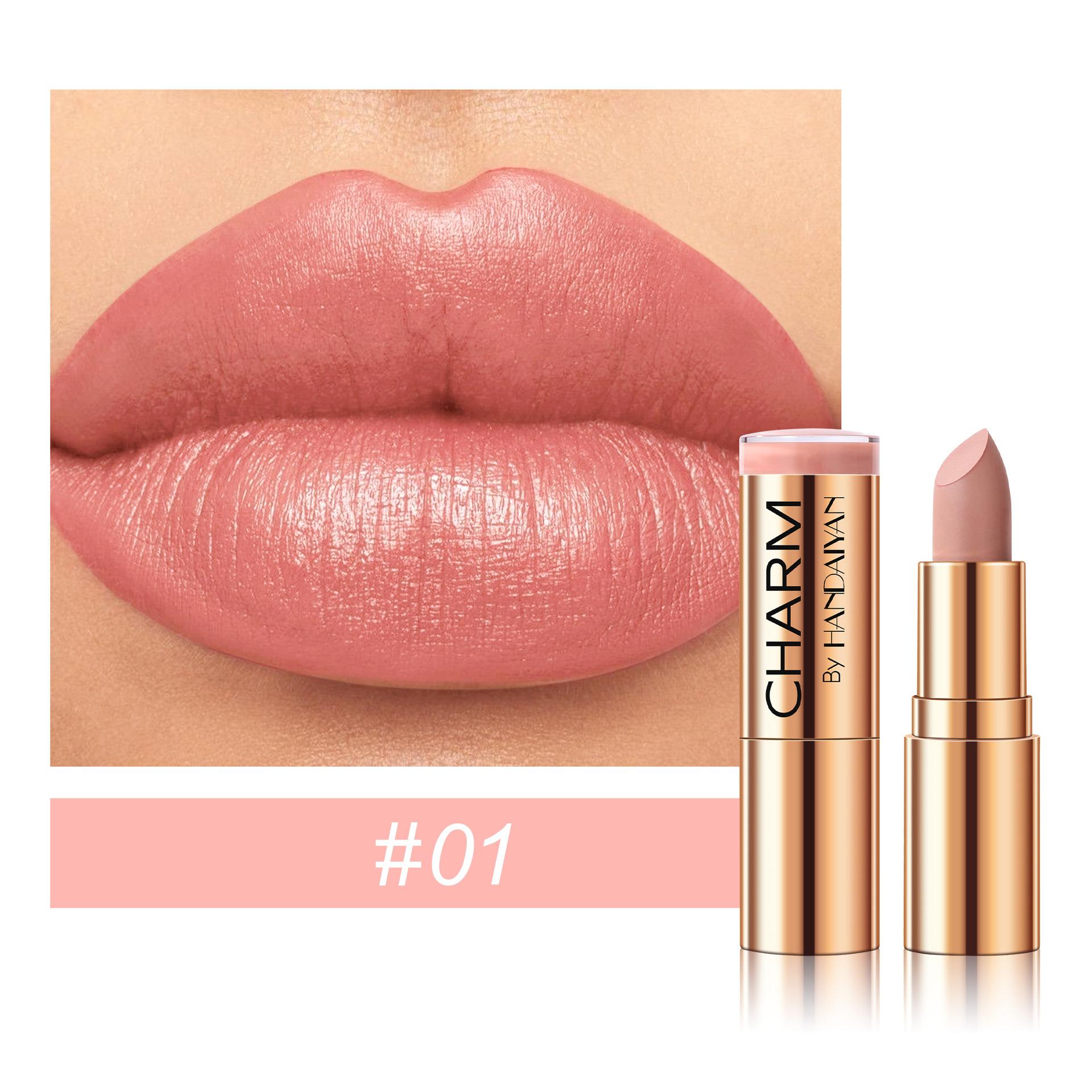 

8 кольорів Матова помада Стійка Водостійка Помада Стійка до розмазування Класична Високопігментована Оксамитовий Фініш Тінт для губ Макіяж 01