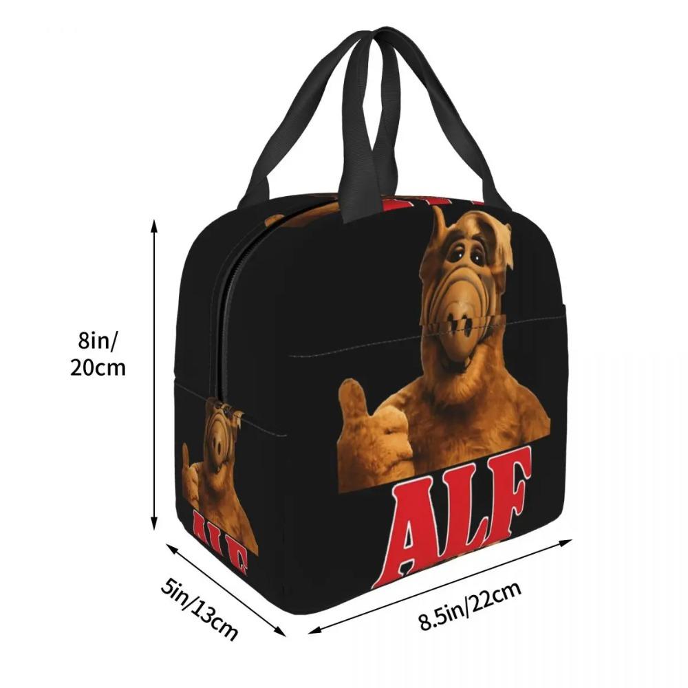 Alf Gordon Shumway Thumbs Up Tv Sitcoms Insulated Lunch Bag Cooler Thermal Food Box Tote Leakproof Lunch Boxes Container
