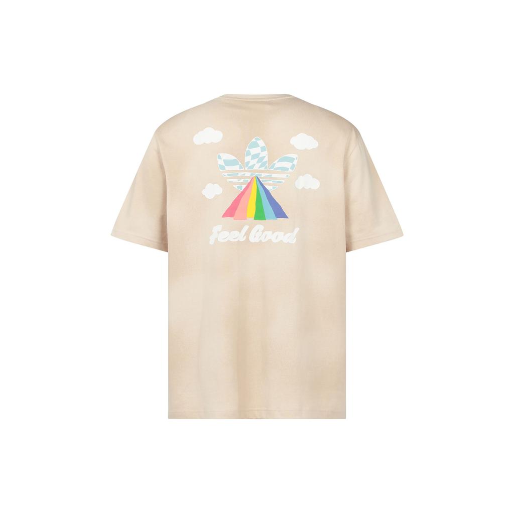Adidas Originals Y2K Tee With Gradient Cloud Logo Men Tops Beige HM8034