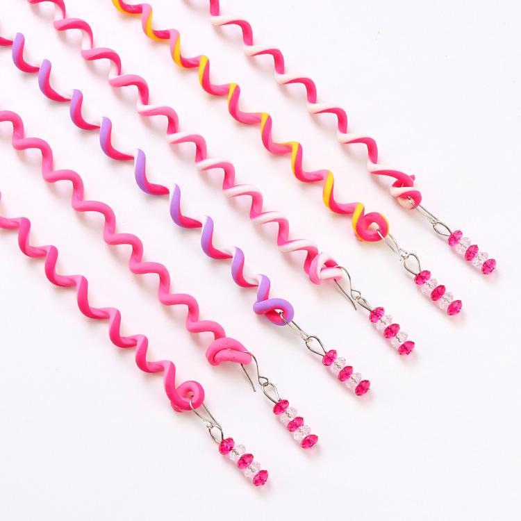 6PCS/lot Rainbow Color Headband Cute Girls Hair Band Crystal Long Elastic Hair Bands Headwear Hair Accessories