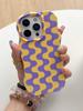 Popular Multi-color Big Wave Mobile Phone Case iPhone16/15/14promax Double-layer Two-in-one Protective Case