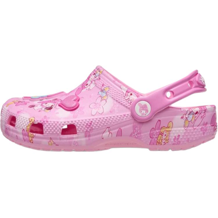 Crocs Classic Clog Versatile Comfortable Durable Low-Top Sandals Kids Sandals Pink 211201-90H