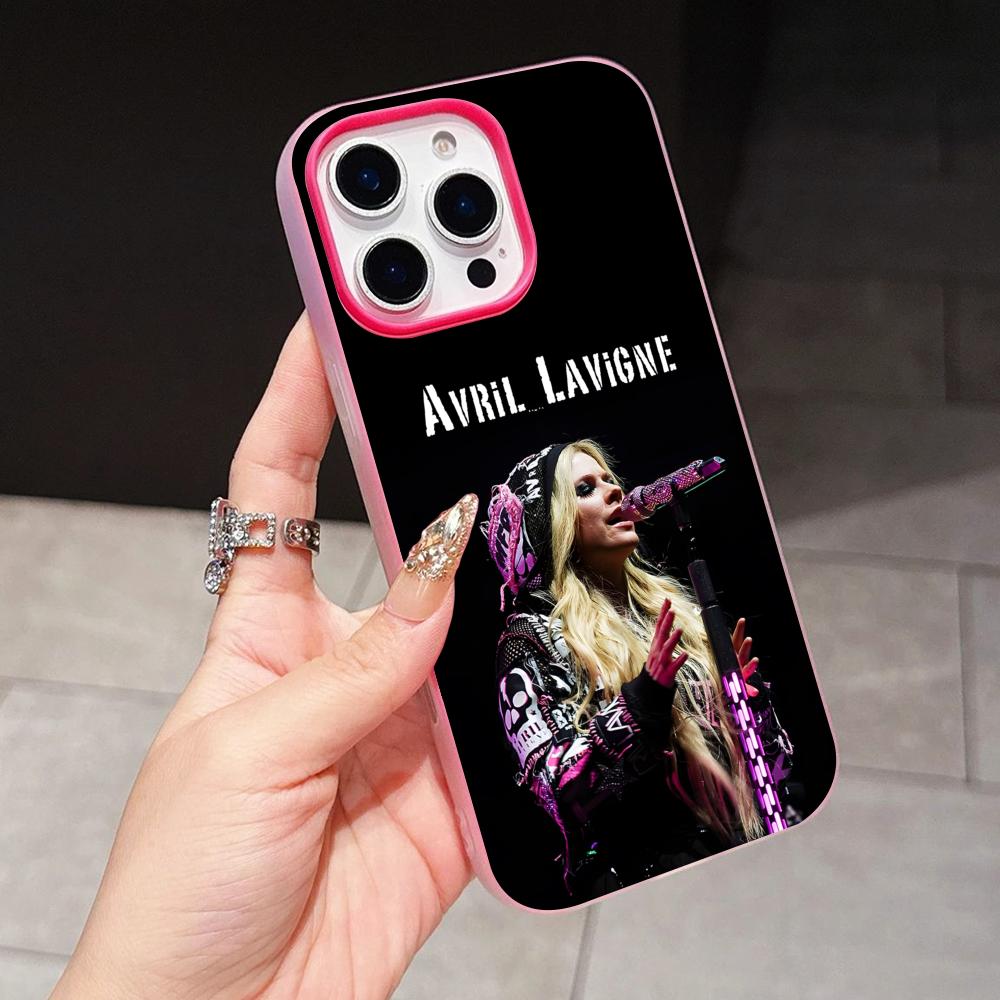 

Avril Lavigne Jelly Double layer Rose Red Mobile Phone Case for iPhone 17 16 15 14 13 12 11 Air Pro Max Plus Protective iPhone 15 Pro