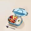 Sealed 304 Stainless Steel Lunch Box Insulated Thermal Lunch Box 4 Compartment Lunch Box  Office