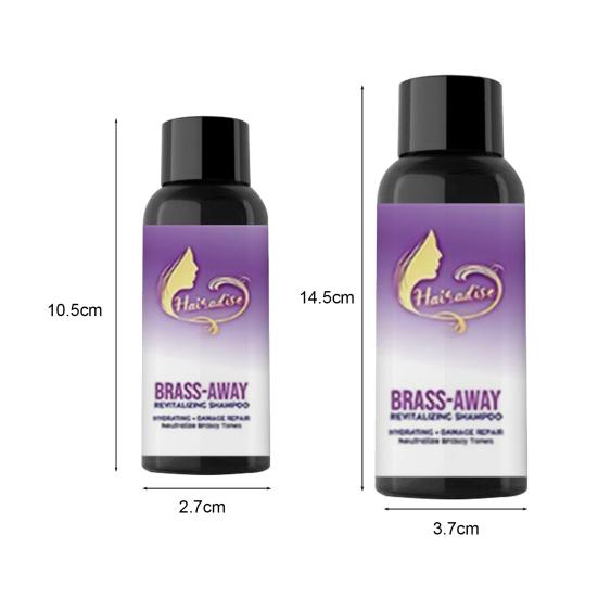 Shampoing en laiton pour cheveux naturels secs, réparation longue durée, parfumé, traitement de conditionnement sûr, 30ml/100ml