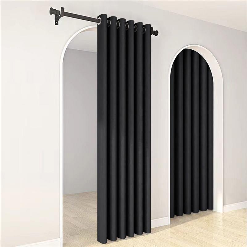 Minimalist Solid Color Blackout Curtains High Precision Thermal Insulated Window Drapes Home Decor