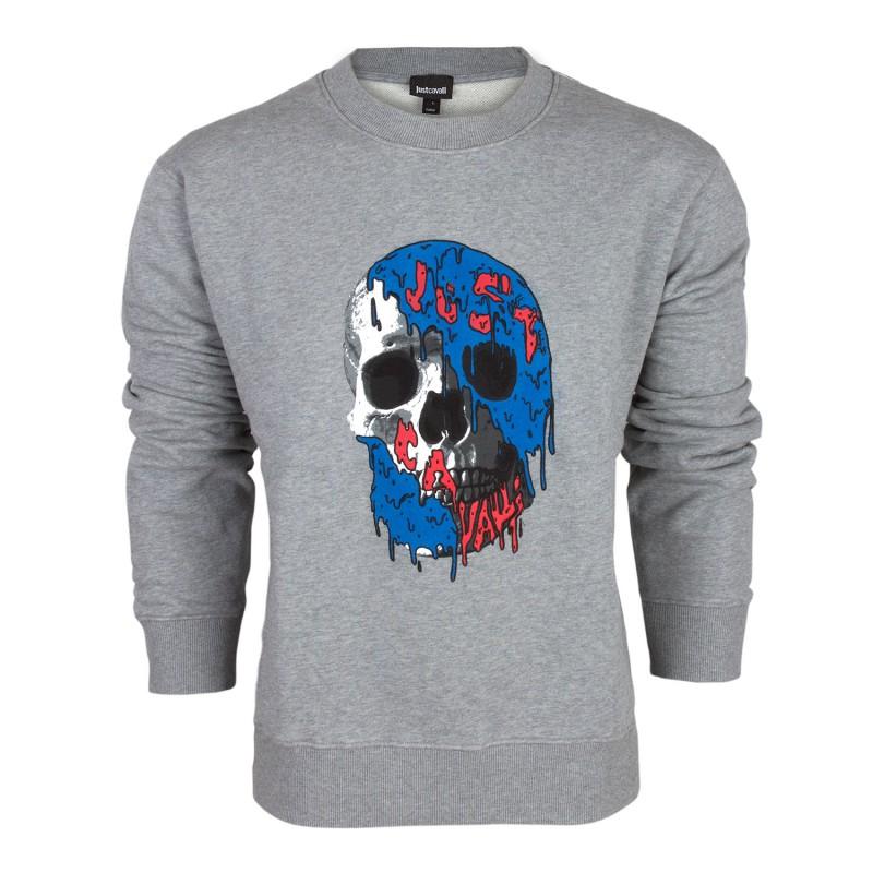 Just Cavalli Luxury Italian Sweatshirt New -60% - Size: XL