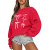Women  Tops Women's Long Sleeve Sweatshirt Casual Crewneck Loose Fit Pollover Fleece Tops