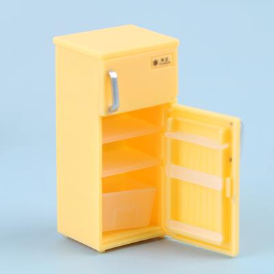 1 Pcs Dollhouse Home Furnishings Mini Color Plastic Refrigerator Model