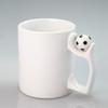 330ML Ceramic Mug with Football Handle Creative Household Office Desktop Drinking Cup for Water Tea Juice Latte Coffee Gift Mug